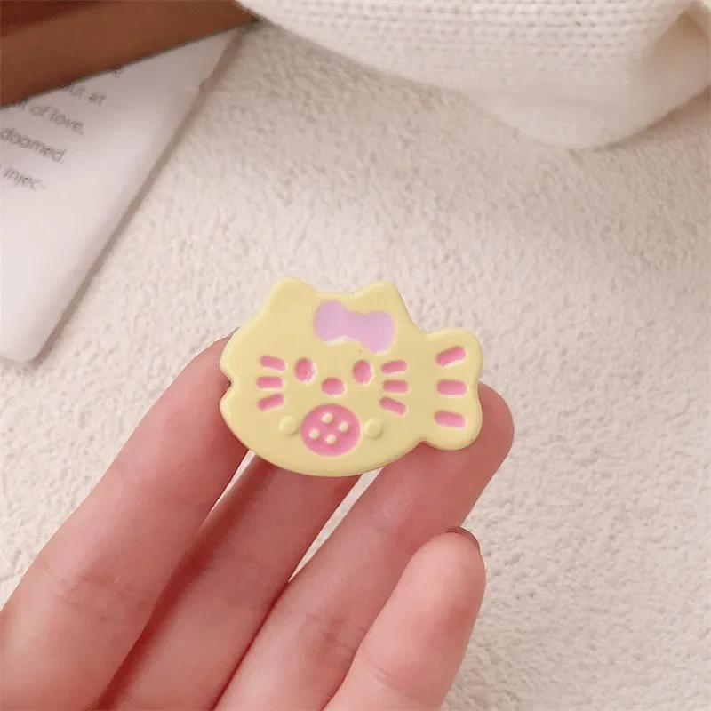 

2 шт. Мультяшный милый бант, заколка для боковых прядей, заколка-челка, милая маленькая рыбка, котенок, головной убор, аксессуары для волос для девочек и детей