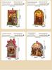 3D Magnetic Wooden Miniature Scene Puzzle, Refrigerator Sticker Cabin Model Ornament, Birthday Gift for Men and Women