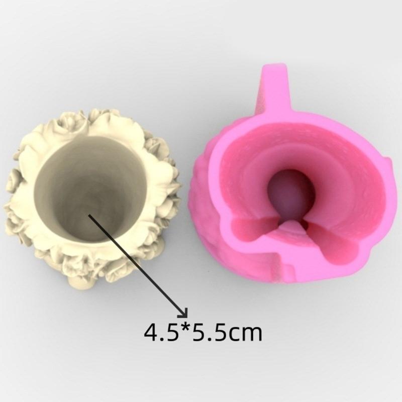 Silicone Mold Flower Wreath Girl Flower Pots Molds Succulent Planter Vase Exploy Casting Mould Home Decorations Crafts