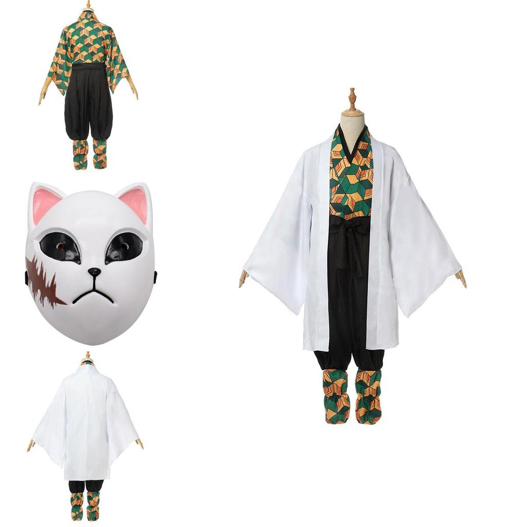 Demon Slayer Kimetsu No Yaiba Sabito Cosplay Kostüm Exquisites Kimono Umhang Set Für Fans