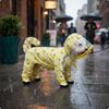 Full Body Dog Raincoat Waterproof Leash Hole Dog Raincoat Pet Apparel Easy to Clean Breathable for Rainy Weather