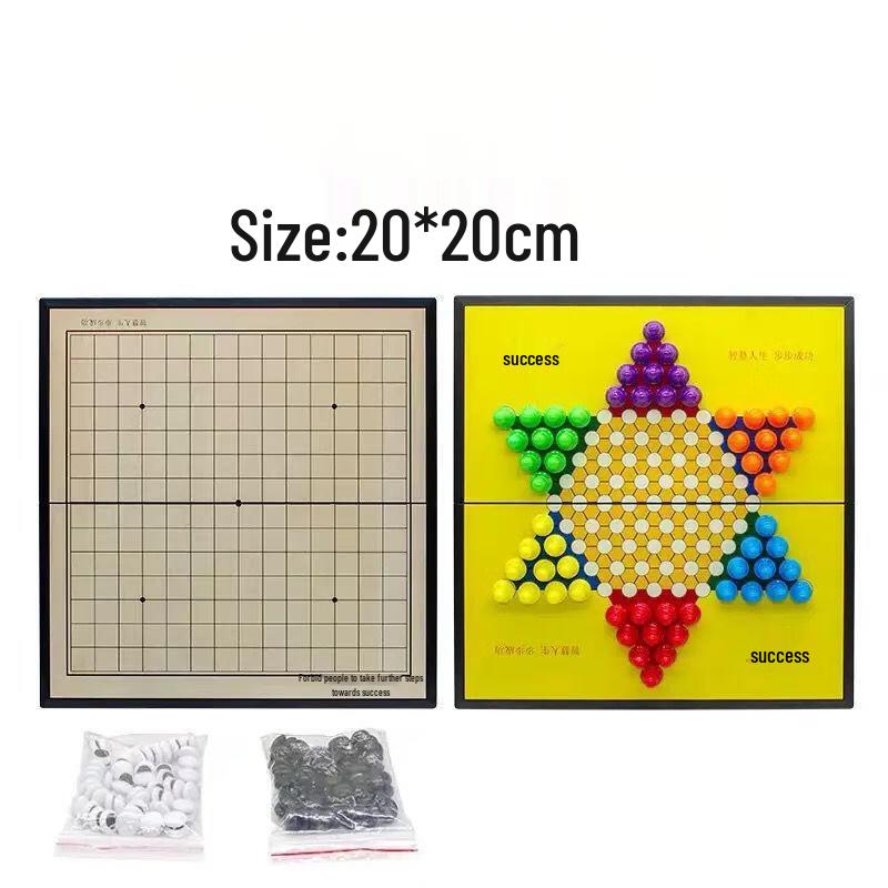 Brangdy Small Magnetic Gomoku & Checkers Set