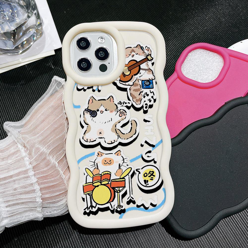 Pouzdra na mobilní telefony pro iPhone 11 13 XR 15 Pro Max 12 14 Pro Max Pouzdro pro iPhone 16 7 Plus 8 Plus XS Max 15 Plus Macaron Cartoon Roztomilé proti pádům Voděodolné