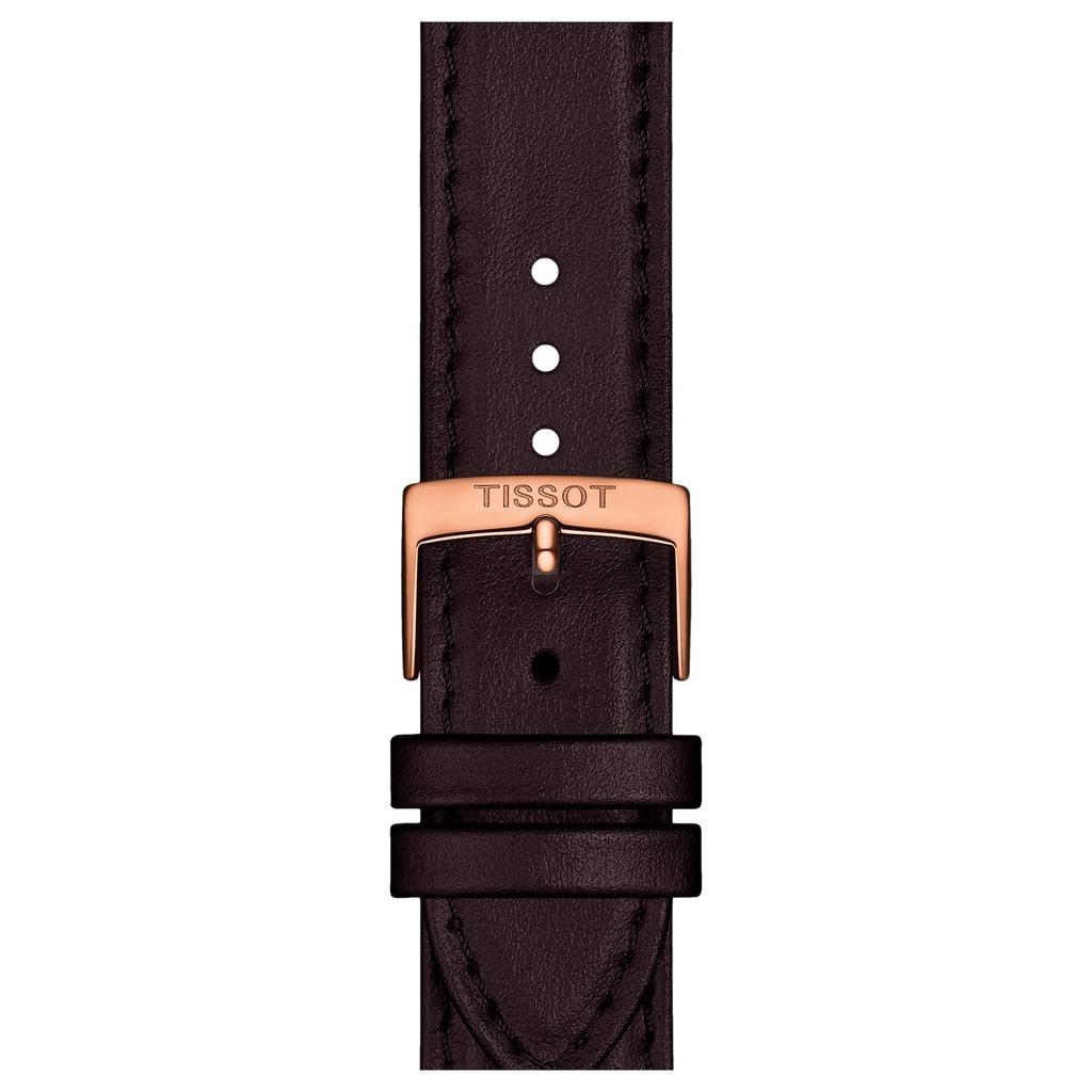Tissot Orologio da uomo Meishi Collection Movimento al quarzo 40 mm Quadrante argentato Cassa in acciaio inossidabile Cinturino in pelle T143.410.36.011.00
