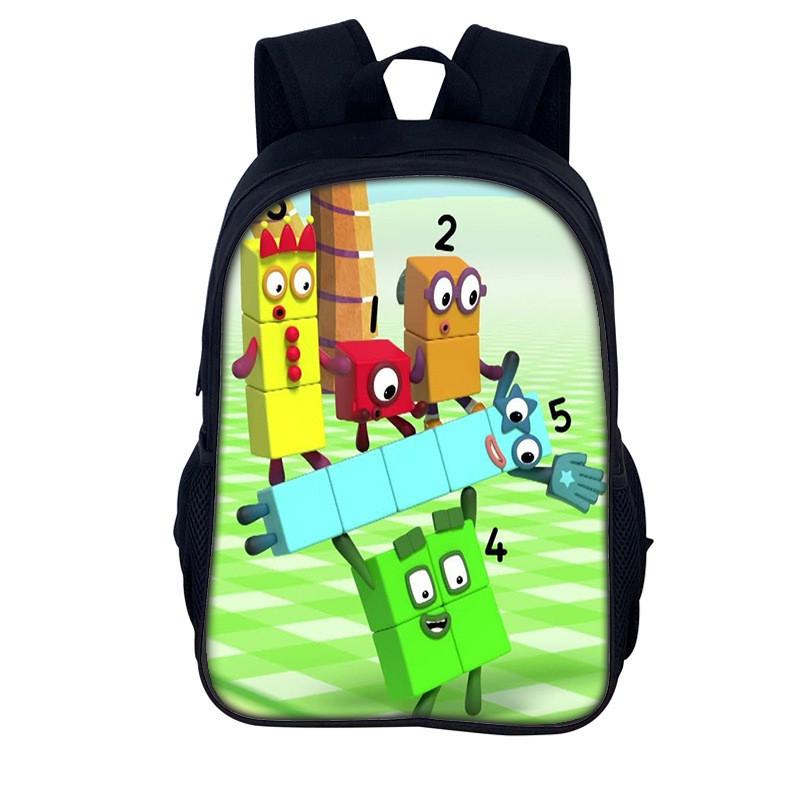 Numberblocks Digitální Číselné Bloky Batoh Pro Děti Školní Úložný Prostor A Vzdělávání