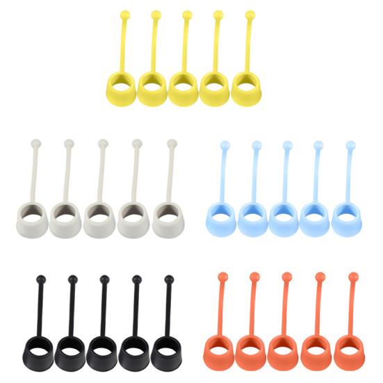 5 Peças 10/20/40/60/75LB Pegador de Dedos Alta Elasticidade Design Ergonômico Pegada Confortável Exercitador de Dedos Silicone