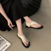 Fashion Concise Clip Toe Buckle Strap Sandals Woman Summer Elegant Pu Leather Flat Gladiator Shoes Ladies Casual Brand Design Flip Flops