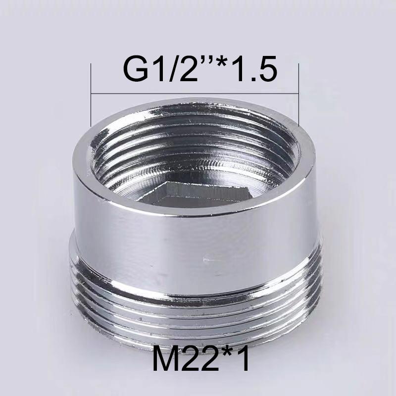 2Pcs M22 Change To 16 18 20 22 24 26 28 30 32mm Male Female Faucet Adapter Kitchen Bathroom Brass Water Tape Joint