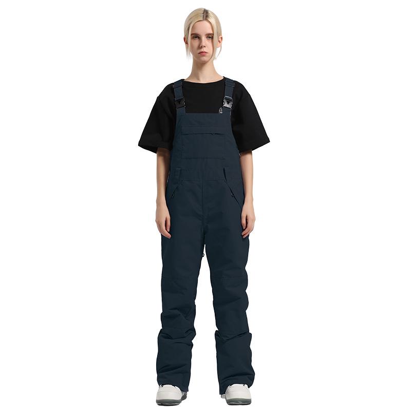 Women's Winter Waterproof Ski Overalls: Windproof, Wear-Resistant, One-Piece Snowboard Pants