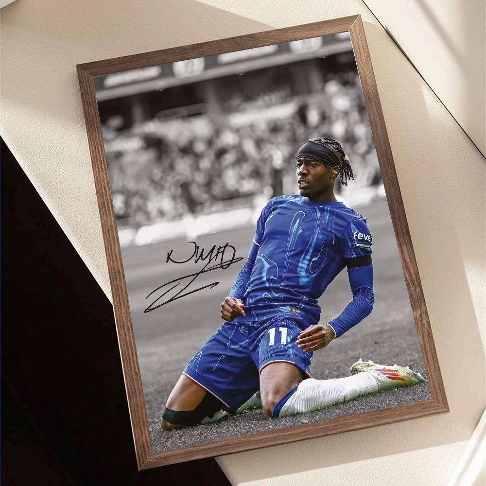 Ornaments Ccc 1PC Famous Soccer Sports Football Star Poster Self-adhesive Art Waterproof Paper Sticker Coffee House Bar Room Wall Decor (as The Picture, 30x40cm No