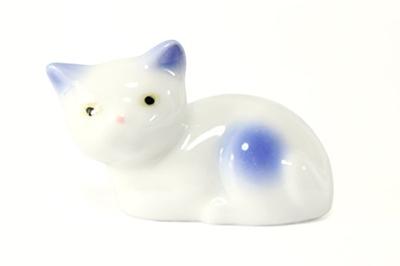 Pet Buddhist Altar Accessories, Mini Urn for Cats, Blue, Arita Ware, for Keeping Ashes At Home, No. 4, AC-10
