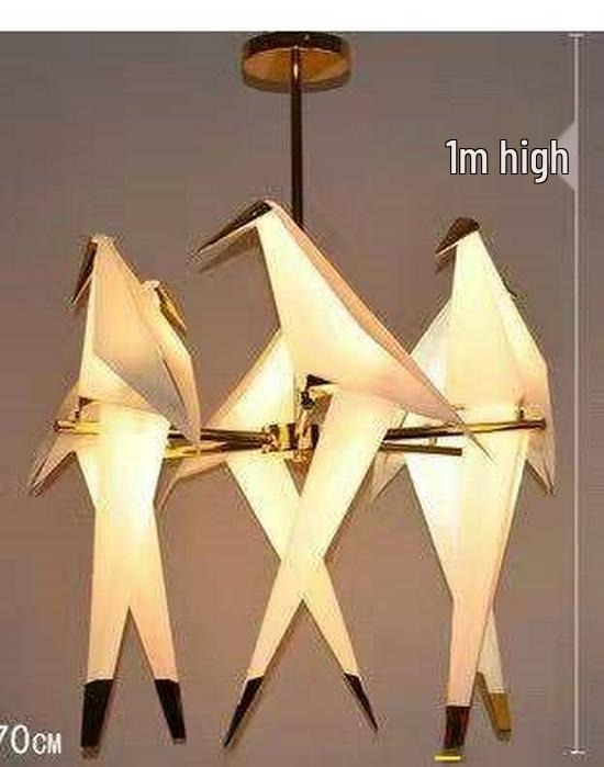 Modern Origami Bird Pendant Lamp - Creative Design for Restaurant, Living Room, or Bedroom