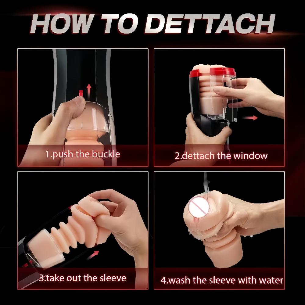 Fully Automatic Telescopic Male Masturbation Pocket Cat Vaginal Vibrator Airplane Cup TEP Silicone Vaginal Vibration Male Mastur