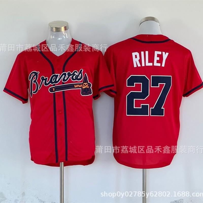 Atlanta Braves Baseball Jersey Custom Embroidered MLB Team Sport Shirt Men Women Fall Wear