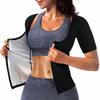 Women's Sweat-Wicking Plus Size Tummy Control Fitness Shaper with Chest Support