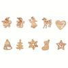 100pcs/set Christmas Wood Chips DIY Handicraft Accessories