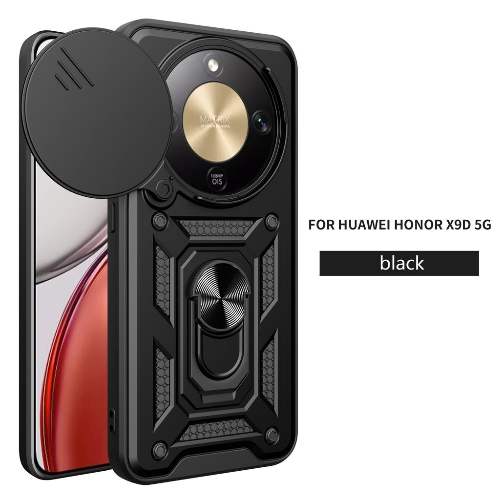 For Honor Magic 8 Lite 5G Case Honor X9D Magic8 Lite Shockproof Armor Car Holder Magnetic Ring Phone Cover Camera Protect Fundas