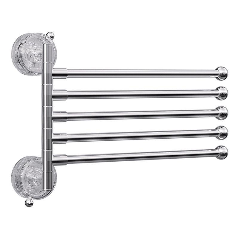 

CYCLI-Bathroom Towel Pole Suction Cup Non Perforated Wall Mounted Towel Rack Multi Pole Storage Rack Bathroom Storage Supplies