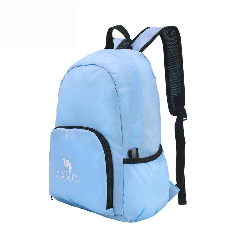 

CAMEL Outdoor Folding Backpack, Sports Casual Hiking Travel Bag, Crystal Blue синій