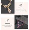 Luxury European & American Teardrop Gemstone Jewelry Set: Necklace and Earrings for Evening Banquets