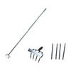 Strong Garden Tool With Pointed 4 Prong Head And Long Lasting Steel Build For Easy Plant Removal