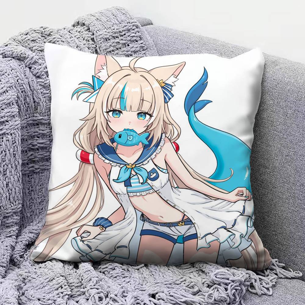 Sameko Saba CCute VTuber  Home Sofa Cushion Covers and Aecorative Custom Pillow Covers