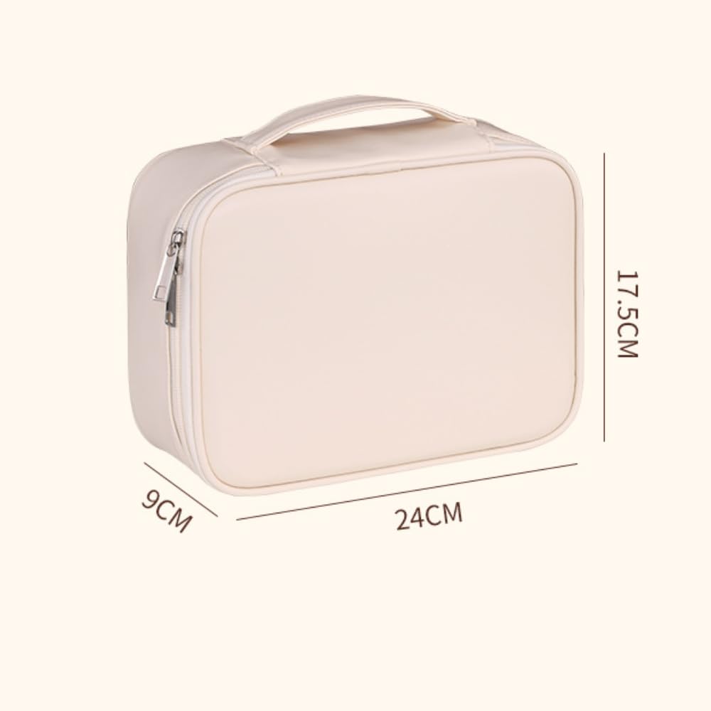 XIAOXIAODEDIAN Cosmetics and Skincare Large Convenient Cute PU Popular Makeup Pouch Storage Velcro Expanded 24cm 9cm High Handbag, Hangable, Capacity,