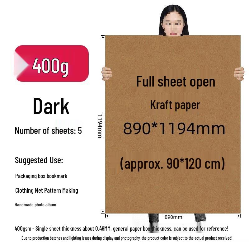 Large Kraft Brown Paper Sheets for Pattern Making, Drafting, and Drawing
