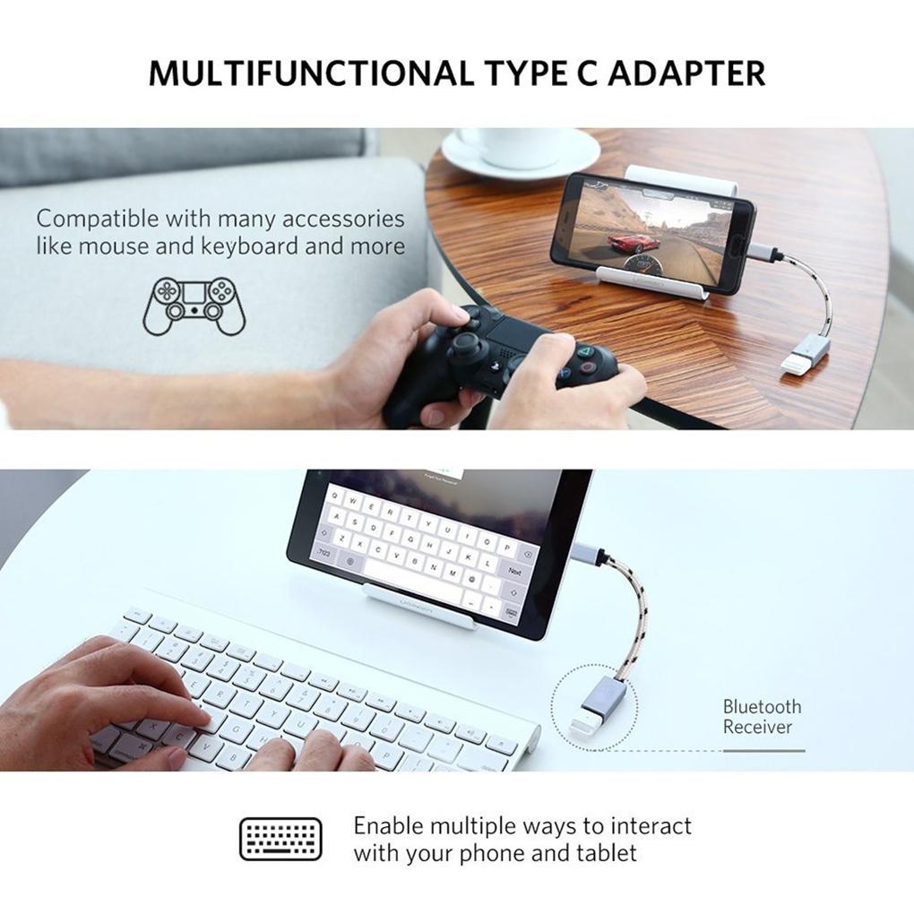 Type-C OTG Adapter Cable for S10 S10+ Mi 9 Android