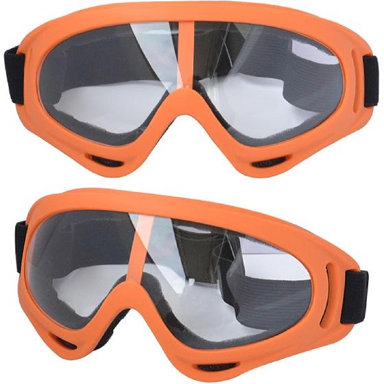 2Pcs Motorcycle Goggles With 2Pcs Balaclavas, Dirt Bike ATV Motocross Riding Racing Ski Goggle Safety Glasses