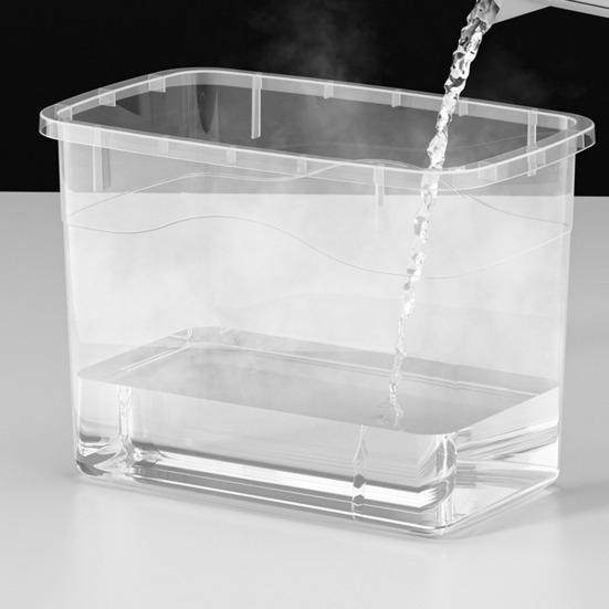 Risoppbevaringsboks Stor kapasitet Støvtett gjennomsiktig riskornoppbevaringsbeholder med målebeger kjøkkenutstyr