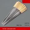 ZISIZ Stainless Steel BBQ Skewers with Wooden Handle