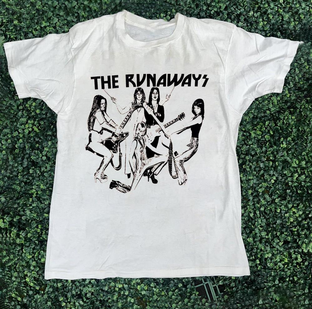 Футболка унисекс для взрослых с принтом концертного тура группы The Runaways, полный размер S-5XL CS0117 S