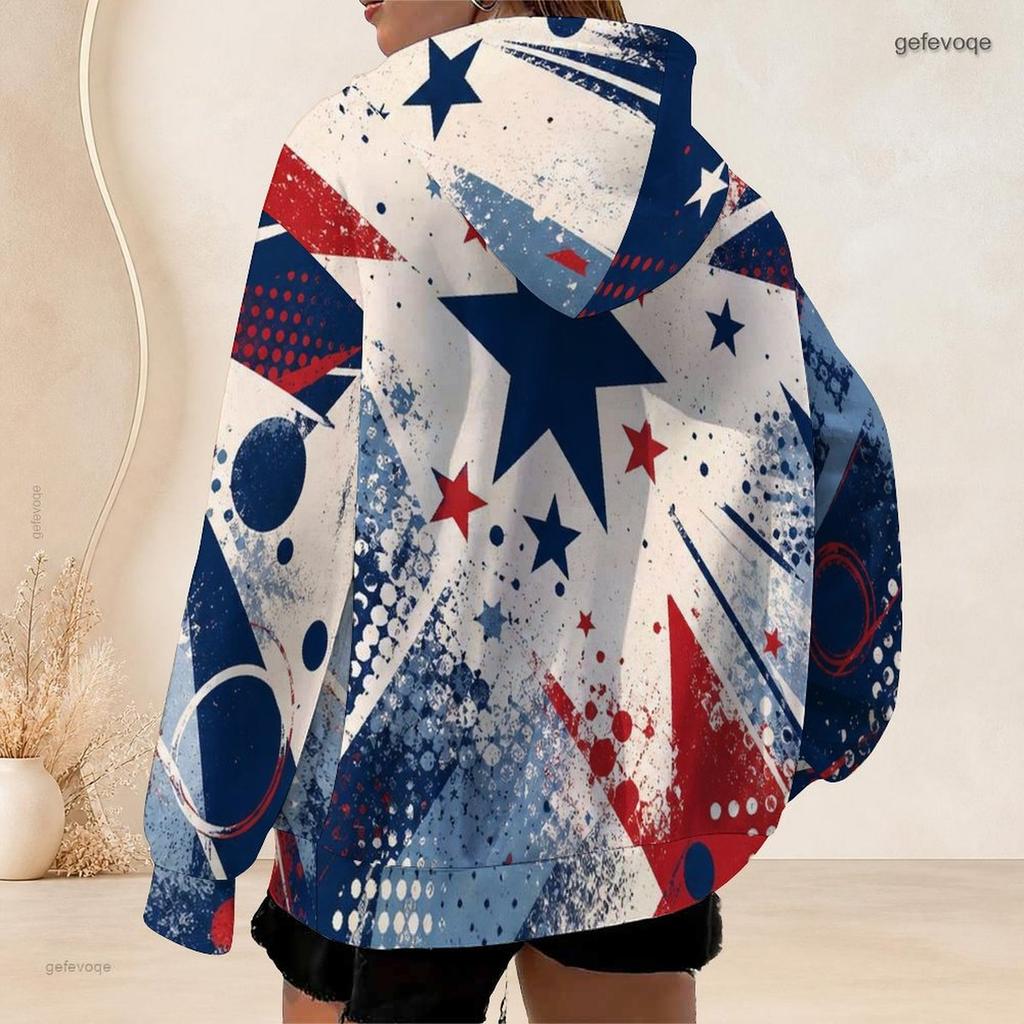Women Plus Size Zip Up Hoodie Long Sleeve Loose Soft Casual Hooded Sweatshirt