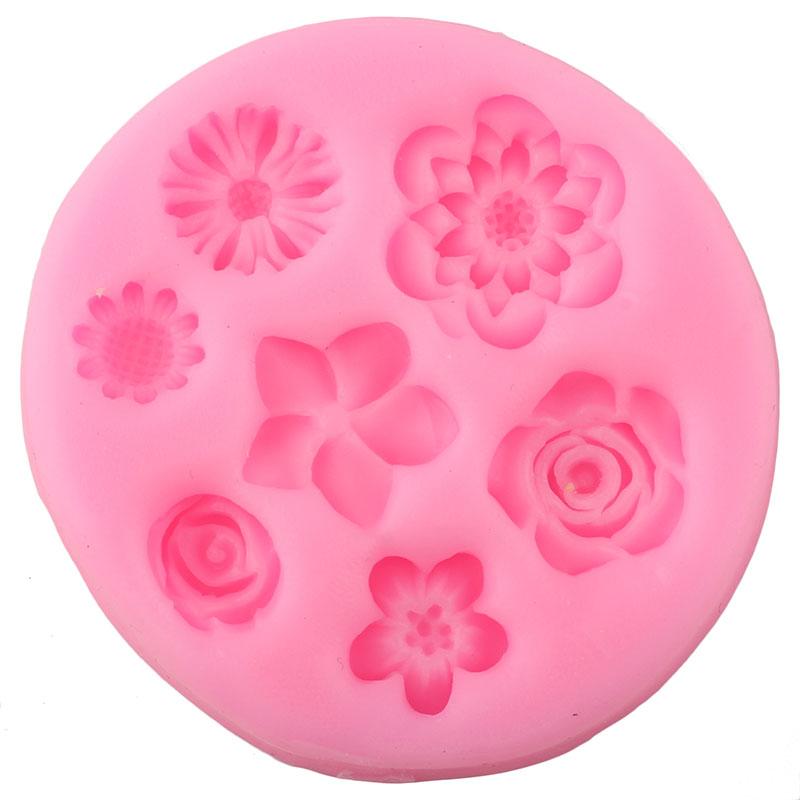 Daisy Wild Chrysanthemum Flower Silicone Mould DIY Cupcake Baking Moulds Fondant Cake Decorating Tools Chocolate Candy Resin Mould