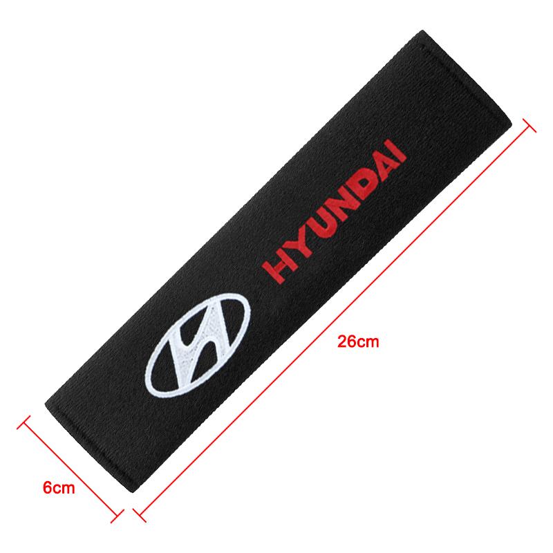 2Pcs Car Seat Shoulder Belt Cover Protector Pad Auto Accessories For Hyundai Tucson Solaris I30 Creta IX35 I40 IX20 Veloster