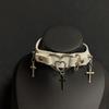 Heart Choker Gothic Cross Choker Necklace Leather Choker Necklace Women Halloween Jewelry