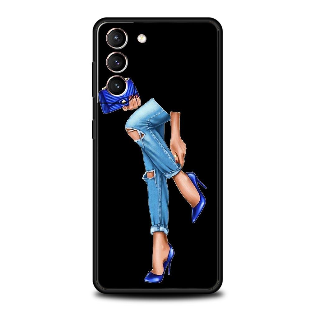 Girl Women Coffee Miss Phone Case For Samsung Galaxy S25 S24 S23 S22 S20 Ultra S21 FE 5G S10 Plus S10E Soft TPU Cover