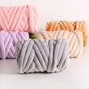 2.5cm Chunky Yarn Super Velvet Bulky Yarn Easy Projects Tube Yarn  Pet Beds