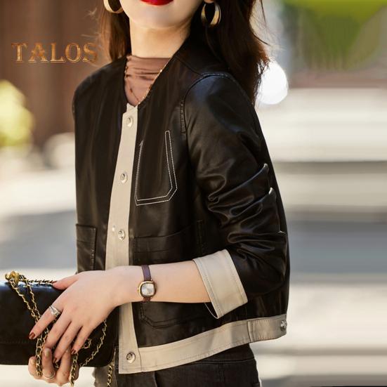 Damenjacke Herbst Freizeitkleidung Lange Ärmel Knopfverschluss Design Slim Fit Damenmantel Retro Style Oberbekleidung