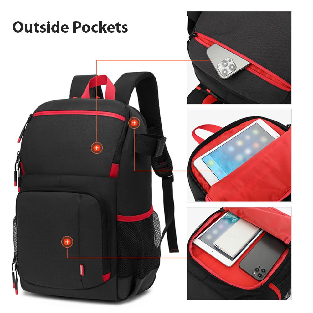 Camera Backpack Water resistant Camera Bag Photography Backpack Large Capacity Camera Case with Tripod Holder 15.6 Inch