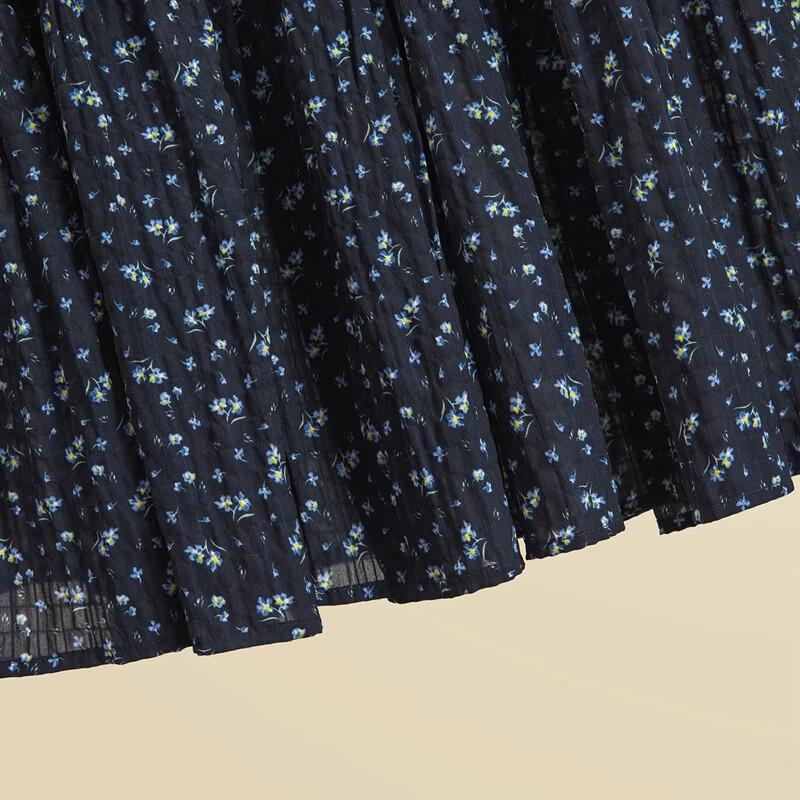 Women's Flowy High-Waist Floral A-Line Maxi Skirt