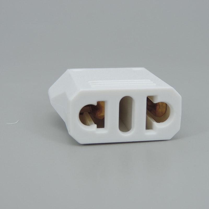 2-poliger Universal-US-zu-EU-Stecker USA zu Euro Europa Reise-Wand-AC-Netzladegerät-Steckdosenadapter-Konverter Rundsteckdose-Eingang