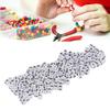 300pcs White Acrylic Number Beads Mixed Numbers 0-9 Loose Beads bulk DIY Beads  Key Chains