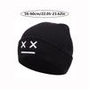 Autumn and Winter Warm Fashion Knitted Cap Versatile Men's and Women's Cartoon Expression Beanies Cap