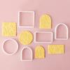 Square Arch Rectangle Cookie Cutter Mold Wavy Round Shaped Blessing Frame Fondant Cookie Cutting Die Baking Cake Decorating Tool