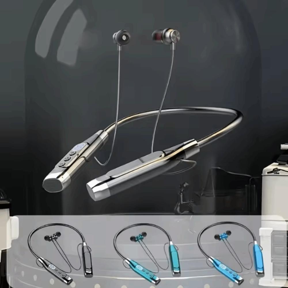 Waterptoof Wireless Bluetooth Earphones Neck-mounted Sports Headsets Neckband Headphones  Outdoor