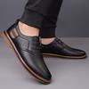 Fashion 2025Genuine Leather Men Dress Shoes Oxfords Brogue Lace Up Italian Mens Casual Shoes Luxury Brand Moccasins Loafers Plus Size