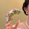 Sweet Chinese Style Side Clip Fairy Bride Hair Accessories Starry Sky Flower Hiar Stick  Girls
