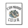 Poster The Half-marathon Is Life | Poster Photo Paper 310 G Pearlescent Finish Size A4 | Living Room Wall Decoration